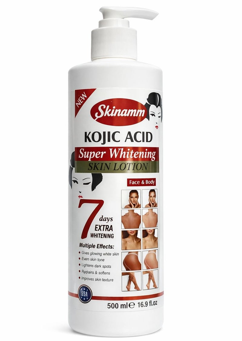 Skinamm Kojic Acid Super Whitening Skin Lotion Face & Body 500ml - Image 1